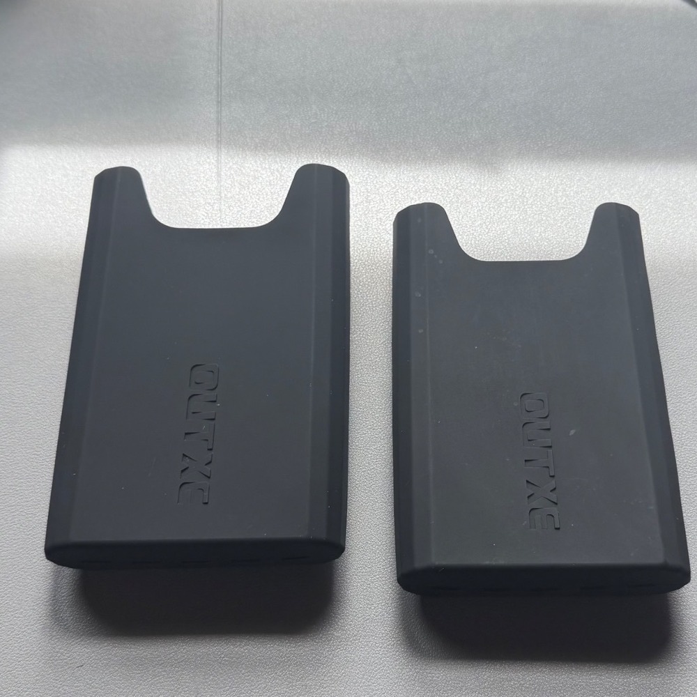 OUTXE Set of 2 Silicone‎ Phone Holder for Bogg Bag Accessories Black Attachments